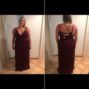 Maroon Formal Dress